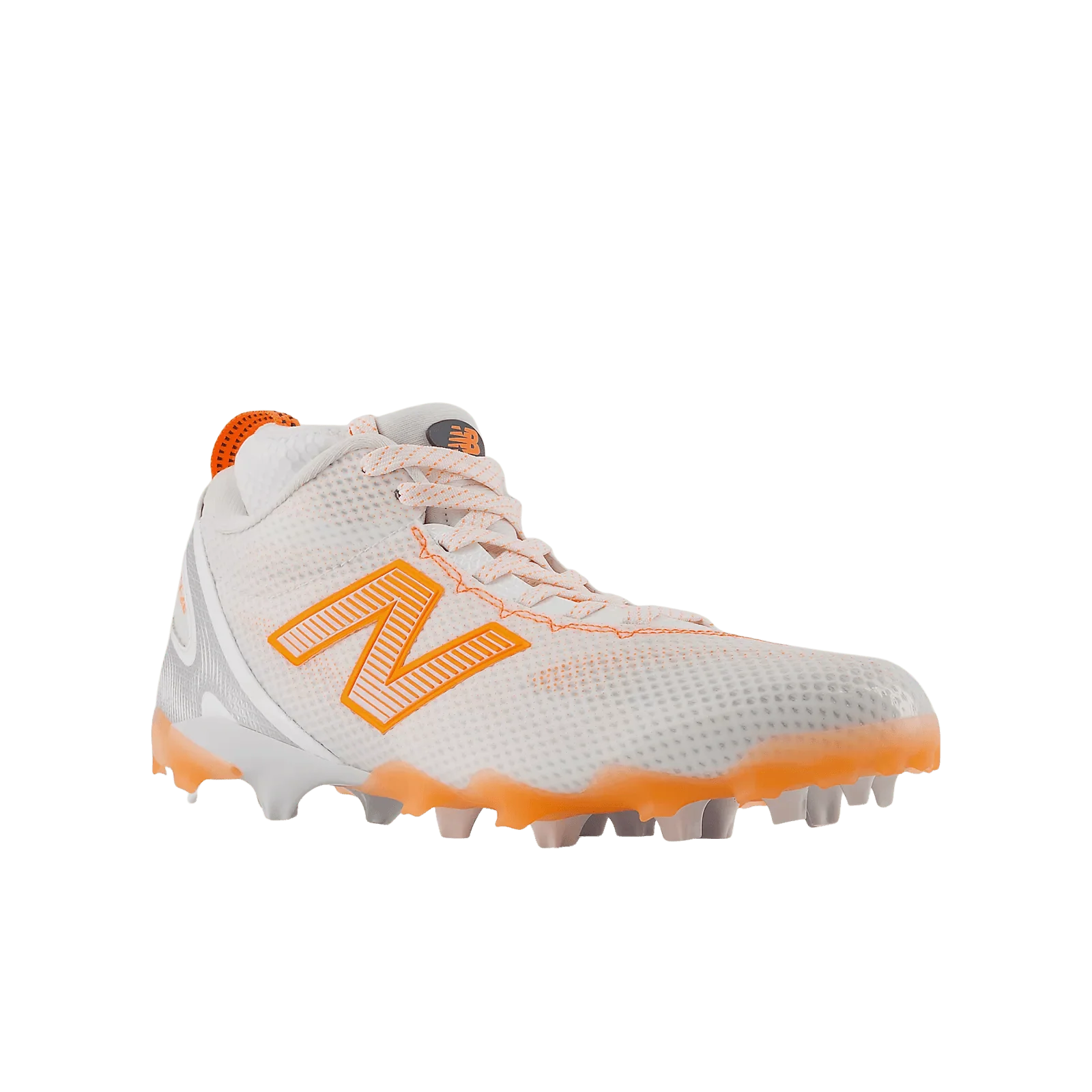 New Balance Freeze 5 Lacrosse Cleats- Grey/Orange - Image 4