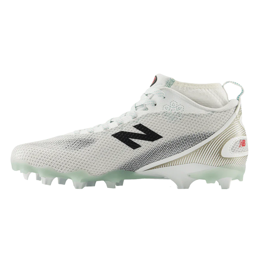 New Balance FreezeLX 5 Mid Cleats - White - Image 4